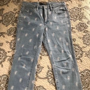 Point Sur Paisley straight leg jeans (JCrew)
